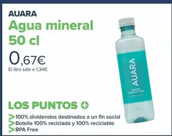 Carrefour Agua auara botella 50cl oferta