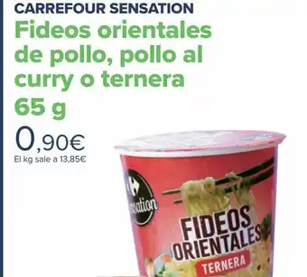 Carrefour Noodles ternera crf sensation oferta