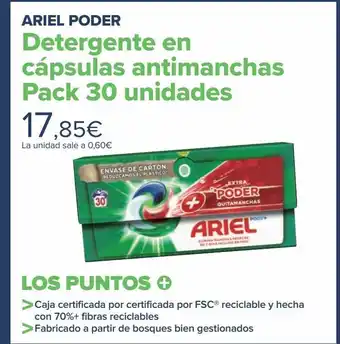 Carrefour Detergente en cápsulas ariel oferta