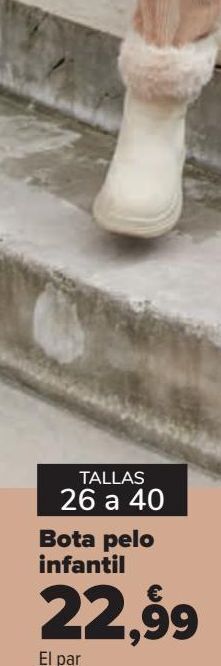 Carrefour Bota pelo infantil oferta
