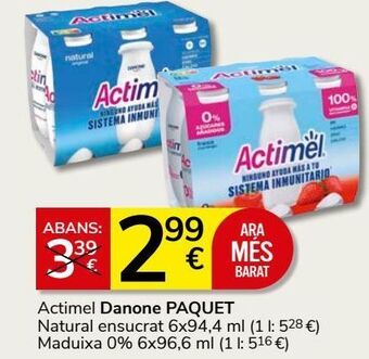 Consum Actimel danone oferta