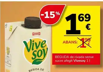 Consum Bebida de arroz vivesoy oferta