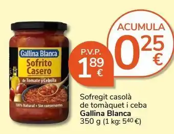 Consum Sofrito gallina blanca oferta