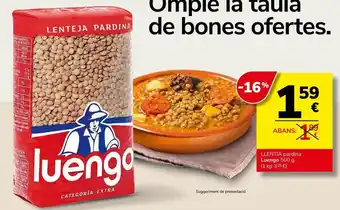 Consum Lentejas luengo oferta