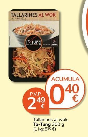 Consum Tallarines ta tung oferta