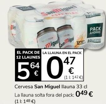 Consum Cerveza san miguel oferta