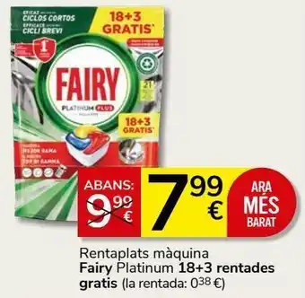 Consum Detergente lavavajillas fairy oferta