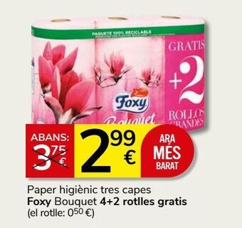 Consum Papel higiénico foxy oferta