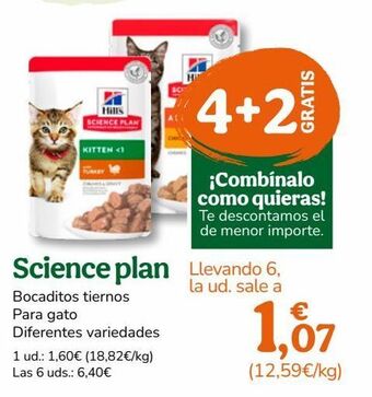 TiendAnimal Comida para gatos science plan oferta
