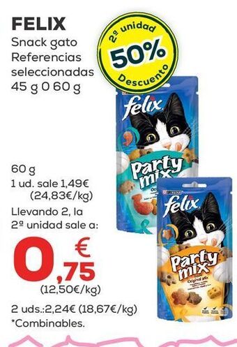 Kiwoko Snacks para mascotas felix oferta