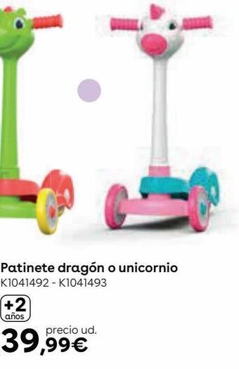 ToysRus Patinete dragón o unicornio oferta