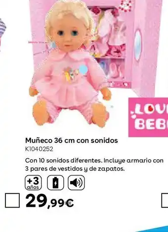 ToysRus Love bebe' set bamb 36 cm oferta