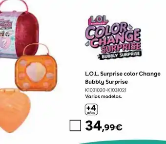 ToysRus Lol surprise - color change bubbly surprise s2 naranja oferta