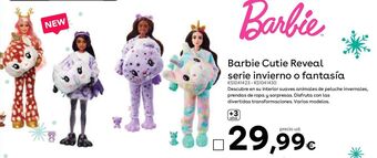 ToysRus Barbie cutie reveal serie invierno o fantasía oferta