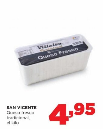 Alimerka San Vicente Queso fresco tradicional, el kilo oferta
