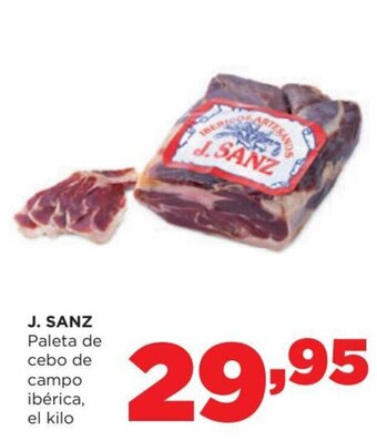Alimerka J. Sanz Paleta de cebo de campo ibérica, el kilo oferta