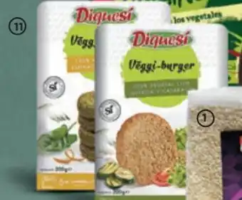 Alimerka Diquesí Veggi burger de espinaca y zanahoria o quinoa y calabacin 200 g oferta