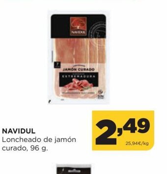 Alimerka Navidul Loncheado de jamón curado 96 g oferta