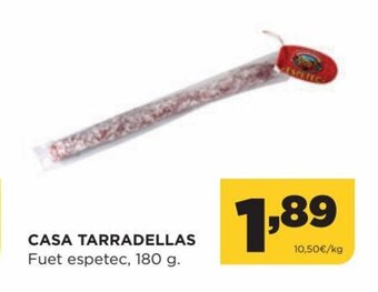 Alimerka Casa Tarradellas Fuet espetec 180 g oferta