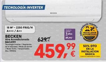 Worten Becken aire acondicionado bac4199 oferta