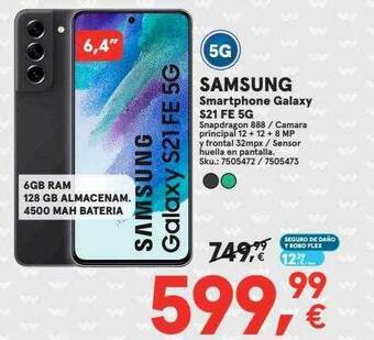 Worten Samsung smartphone galaxy s21 fe 5g oferta