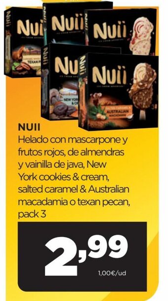 Alimerka Nuii Helado con mascarpone y frutos rojos oferta