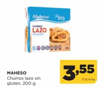 Alimerka Maheso Churroz lazo sin gluten 200 g oferta