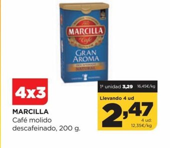 Alimerka Marcilla Café molido descafeinado 200 g oferta