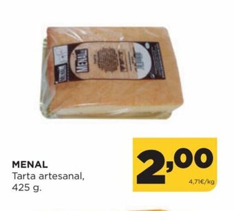 Alimerka Menal Tarta artesanal 425 g oferta