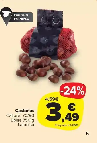 Carrefour Market Castañas oferta