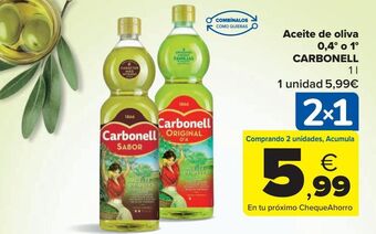 Carrefour Market Aceite de oliva carbonell oferta