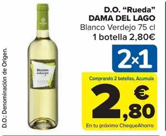 Carrefour Market Vino blanco dama del lago oferta