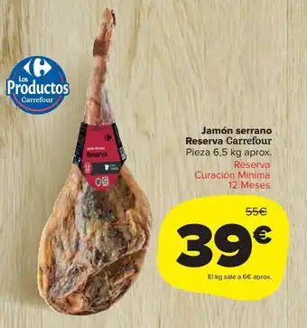 Carrefour Market Jamón serrano carrefour oferta
