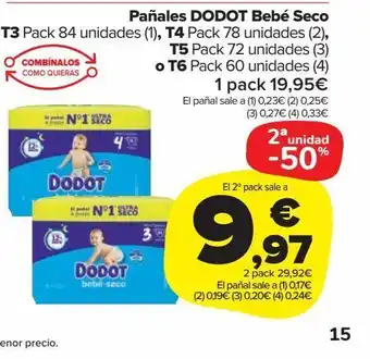 Carrefour Market Pañales dodot oferta