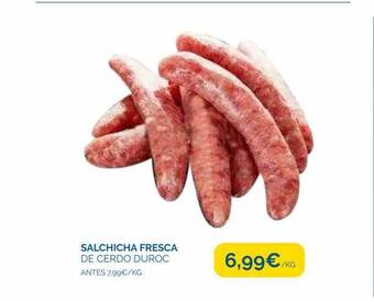 Supermercados La Despensa Salchicha fresca de cerdo duroc oferta