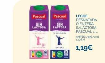Supermercados La Despensa Leche desnatada o entera s lactosa pascual oferta