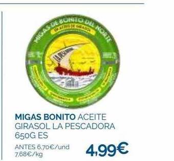 Supermercados La Despensa Migas bonito aceite girasol la pescadora oferta