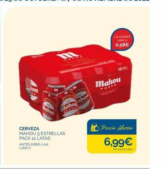 Supermercados La Despensa Cerveza mahou 5 estrellas oferta