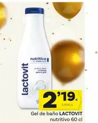 Supermercados Dani Gel de baño lactovit nutritivo oferta