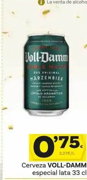 Supermercados Dani Cerveza voll-damm especial oferta