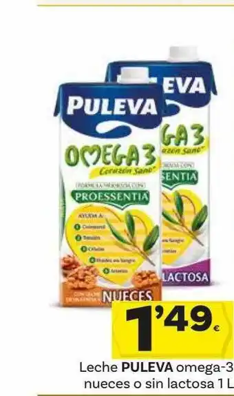 Supermercados Dani Leche puleva omega-3 nueces o sin lactosa oferta