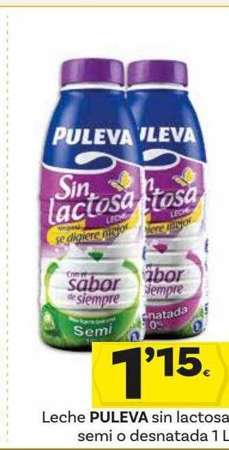Supermercados Dani Leche puleva sin lactosa semi o desnatada oferta