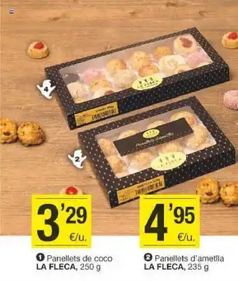 1- panellets de coco la fleca 2- panellets d'ametila la fleca