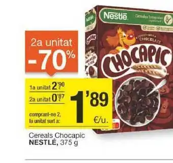 BonpreuEsclat 2a unitat -70% cereals chocapic nestlé oferta