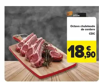 Carrefour Octavo chuleteado de cordero cdc oferta