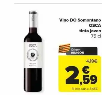 Carrefour Vino do somontano osca tinto joven oferta