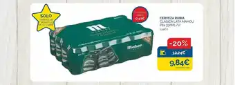 Cash Ecofamilia Cerveza rubia clásica lata mahou p24 oferta