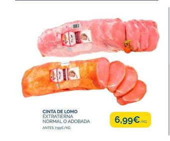 Cash Ecofamilia Cinta de lomo extratierna normal o adobada oferta