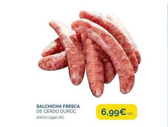 Supermercados La Despensa Salchicha fresca de cerdo duroc oferta