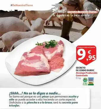 Alcampo Secreto de cerdo duroc oferta